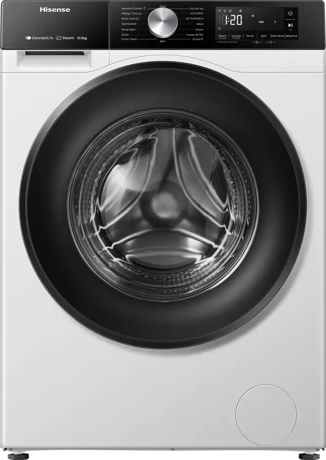 Hisense HW3S1X14 vaskemaskin (10,5 kg, A klasse, 1400 o/min)