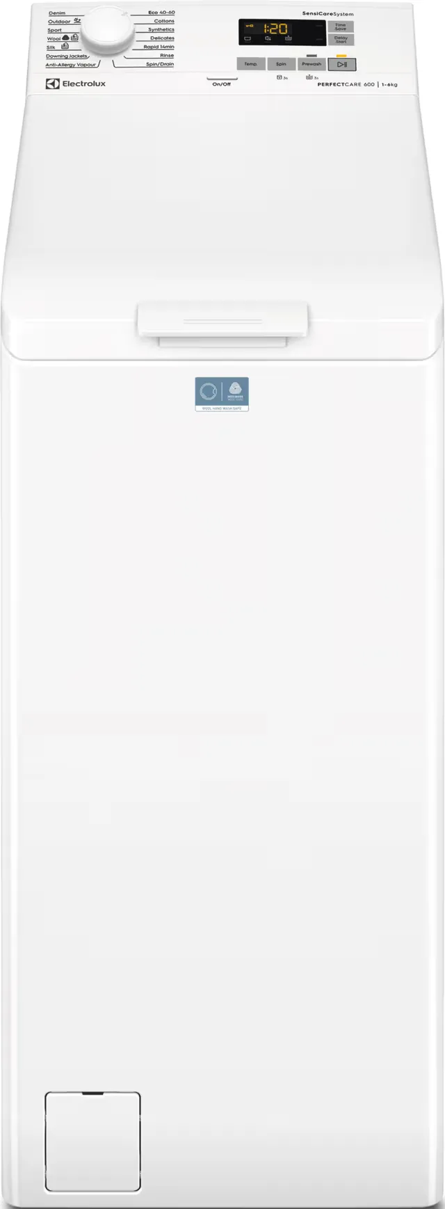 Electrolux EW6T462E1E toppmatet vaskemaskin (6 kg, A klasse, 1151 o/min)